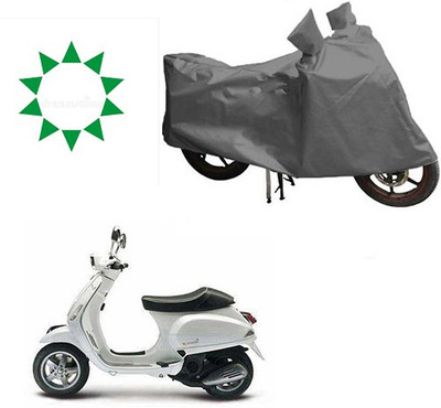 HYBRIDS COLLECTION Waterproof Two Wheeler Cover for Piaggio(Piaggio Vespa, Grey)