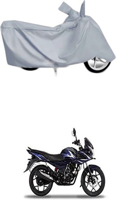 Utkarsh Two Wheeler Cover for Bajaj(Discover 150 f, Silver)