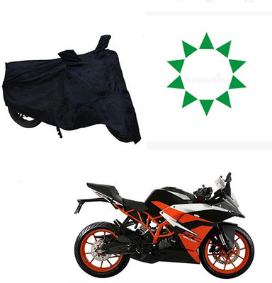 HYBRIDS COLLECTION Waterproof Two Wheeler Cover for KTM(RC 200, Black)