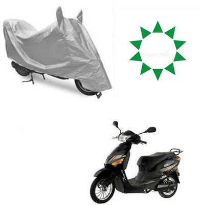 saanvi Waterproof Two Wheeler Cover for Hero(Electric Zippy, Silver)