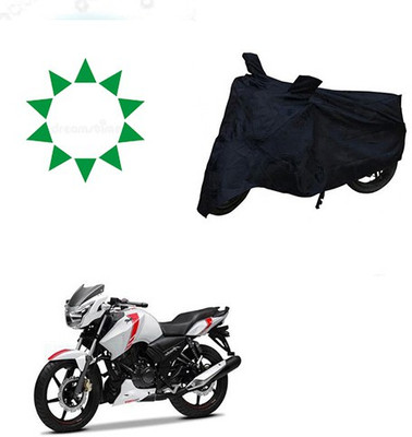 Amozkart Two Wheeler Cover for TVS(Apache RTR 160, Black)