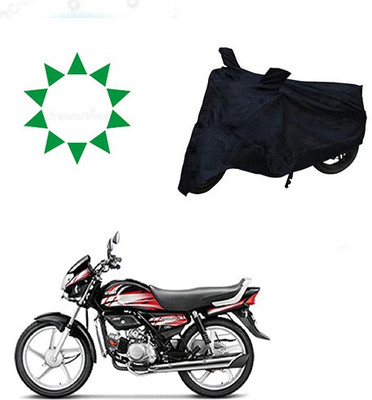 Amozkart Two Wheeler Cover for Hero(HF Deluxe, Black)