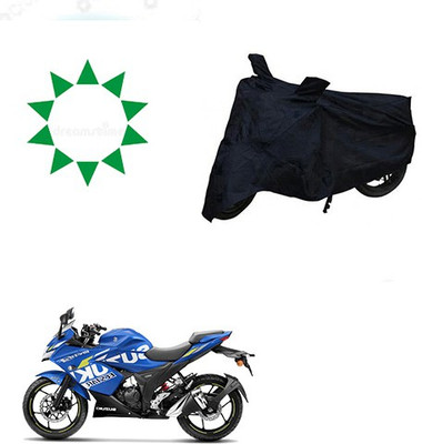 Amozkart Waterproof Two Wheeler Cover for Suzuki(Gixxer SF, Black)