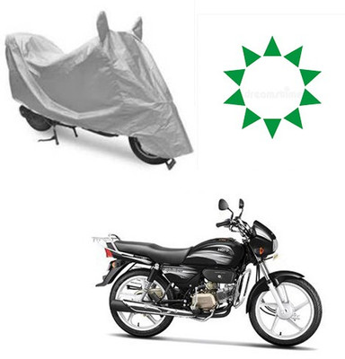 Atulit enterprises Waterproof Two Wheeler Cover for Hero(Splendor Plus, Silver)