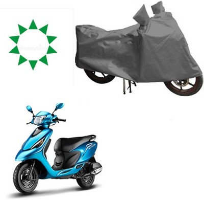 HYBRIDS COLLECTION Waterproof Two Wheeler Cover for TVS(Zest, Grey)