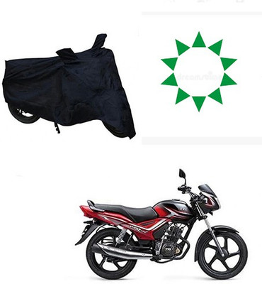 HYBRIDS COLLECTION Waterproof Two Wheeler Cover for TVS(Star City, Black)