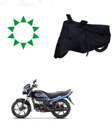 HYBRIDS COLLECTION Waterproof Two Wheeler Cover for Hero(Passion Plus, Black)