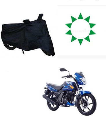 Amozkart Waterproof Two Wheeler Cover for TVS(Flame SR125, Black)