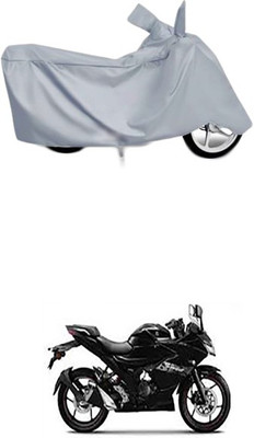Utkarsh Two Wheeler Cover for Suzuki(Silver)
