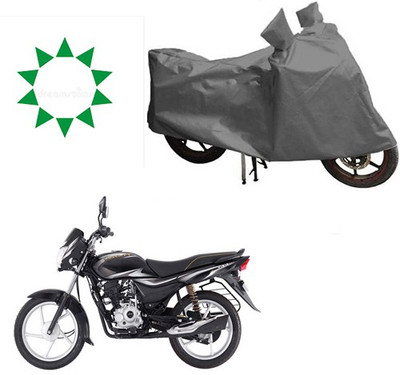 HYBRIDS COLLECTION Waterproof Two Wheeler Cover for Bajaj(Platina 100 DTS-i, Grey)
