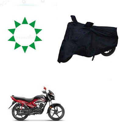KPIND Waterproof Two Wheeler Cover for Honda(Dream Yuga, Black)