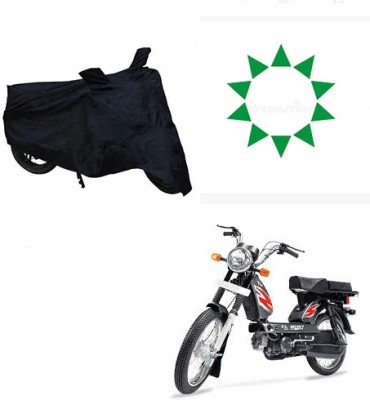 HYBRIDS COLLECTION Waterproof Two Wheeler Cover for TVS(Heavy Duty Super XL, Black)