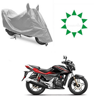 Atulit enterprises Waterproof Two Wheeler Cover for Hero(CBZ Extreme, Silver)