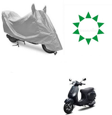 Atulit enterprises Waterproof Two Wheeler Cover for Piaggio(Vespa LX, Silver)