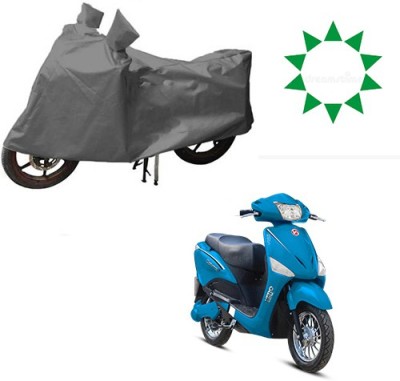 HYBRIDS COLLECTION Waterproof Two Wheeler Cover for Hero(Electric Optima, Grey)