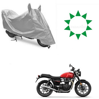 Atulit enterprises Waterproof Two Wheeler Cover for Triumph(Twin spark, Silver)