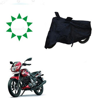 Amozkart Waterproof Two Wheeler Cover for TVS(Flame, Black)