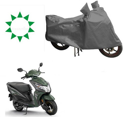 HYBRIDS COLLECTION Waterproof Two Wheeler Cover for Honda(Dio, Grey)