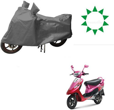HYBRIDS COLLECTION Waterproof Two Wheeler Cover for TVS(Scooty Pep+, Grey)