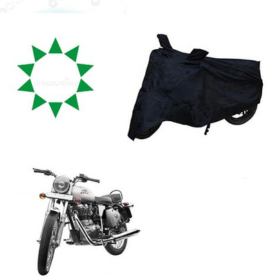 HYBRIDS COLLECTION Waterproof Two Wheeler Cover for Royal Enfield(Bullet 350, Black)