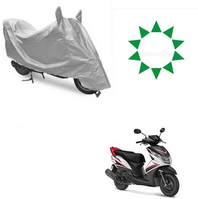 RPSENTTERPR Waterproof Two Wheeler Cover for Yamaha(Ray Z, Silver)