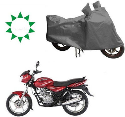 HYBRIDS COLLECTION Waterproof Two Wheeler Cover for Bajaj(Discover 125 DTS-i, Grey)