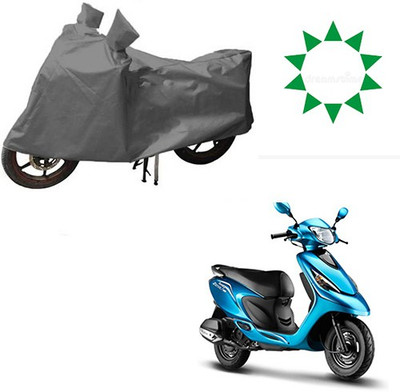 HYBRIDS COLLECTION Waterproof Two Wheeler Cover for TVS(Zest, Grey)