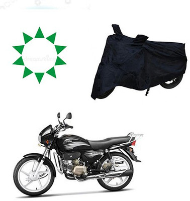 HYBRIDS COLLECTION Waterproof Two Wheeler Cover for Hero(Splendor Plus, Black)