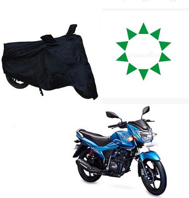 Amozkart Waterproof Two Wheeler Cover for TVS(Victor New, Black)