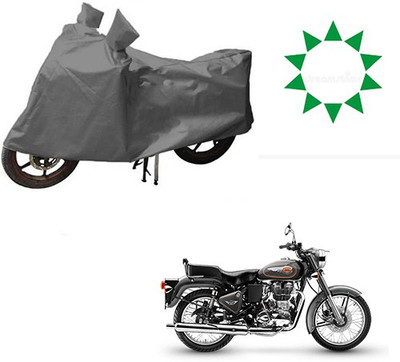 HYBRIDS COLLECTION Waterproof Two Wheeler Cover for Royal Enfield(Bullet 500, Grey)