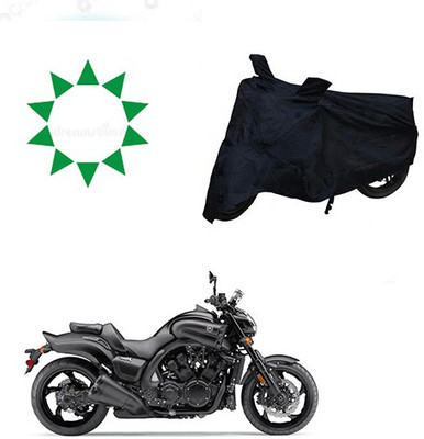 HYBRIDS COLLECTION Waterproof Two Wheeler Cover for Yamaha(VMAX, Black)