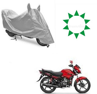 Atulit enterprises Waterproof Two Wheeler Cover for Hero(Glamour FI, Silver)