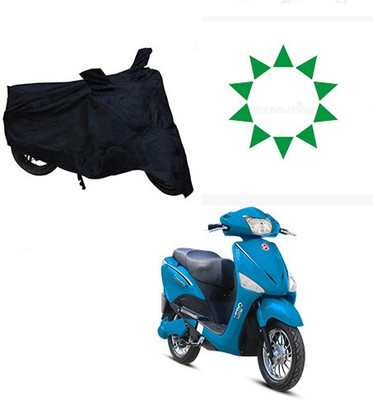 RPSENTTERPR Waterproof Two Wheeler Cover for Hero(Electric Optima, Black)