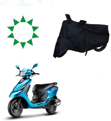 HYBRIDS COLLECTION Waterproof Two Wheeler Cover for TVS(Zest, Black)