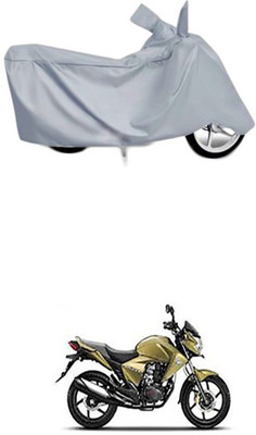 Utkarsh Two Wheeler Cover for Honda(Dazzler, Silver)