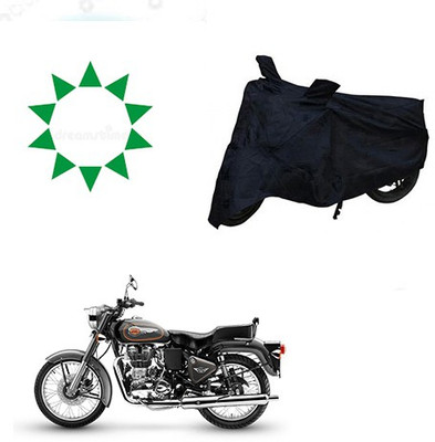 HYBRIDS COLLECTION Waterproof Two Wheeler Cover for Royal Enfield(Bullet 500, Black)