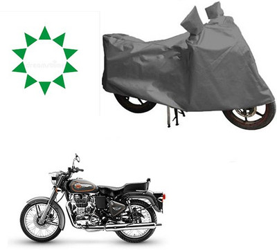 HYBRIDS COLLECTION Waterproof Two Wheeler Cover for Royal Enfield(Bullet 500, Grey)