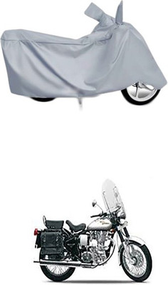 Wild Panther Two Wheeler Cover for Royal Enfield(Silver)