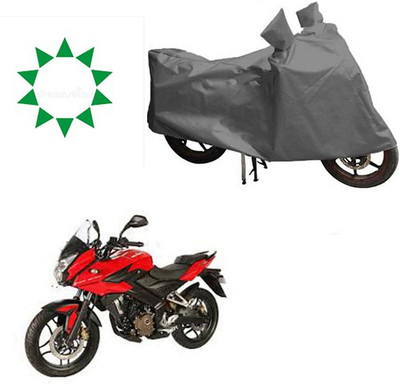 HYBRIDS COLLECTION Waterproof Two Wheeler Cover for Bajaj(Pulsar AS 150, Grey)