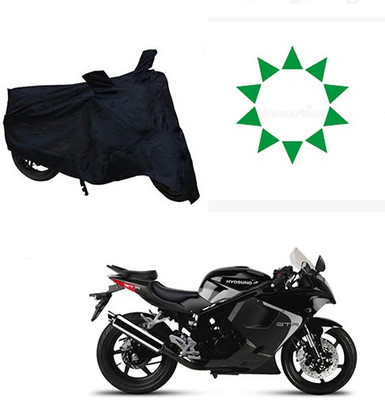 HYBRIDS COLLECTION Waterproof Two Wheeler Cover for Hyosung(GT250R, Black)
