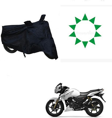 HYBRIDS COLLECTION Waterproof Two Wheeler Cover for TVS(Apache RTR 180, Black)