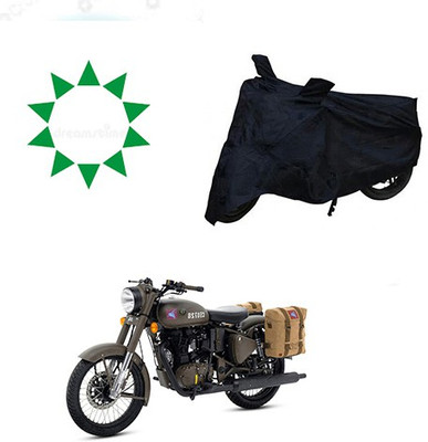 HYBRIDS COLLECTION Waterproof Two Wheeler Cover for Royal Enfield(Classic 500, Black)