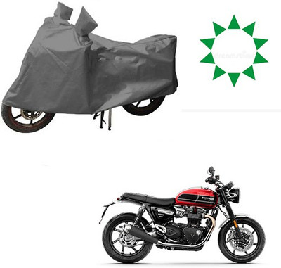 HYBRIDS COLLECTION Waterproof Two Wheeler Cover for Triumph(Twin, Grey)