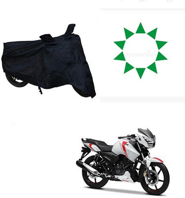 HYBRIDS COLLECTION Waterproof Two Wheeler Cover for TVS(Apache RTR 160, Black)