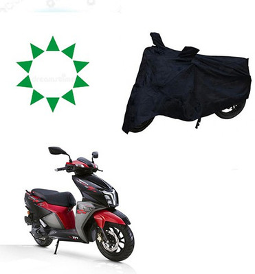 Amozkart Waterproof Two Wheeler Cover for TVS(NTORQ, Black)