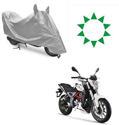 Atulit enterprises Waterproof Two Wheeler Cover for DSK Benelli(TNT 25, Silver)