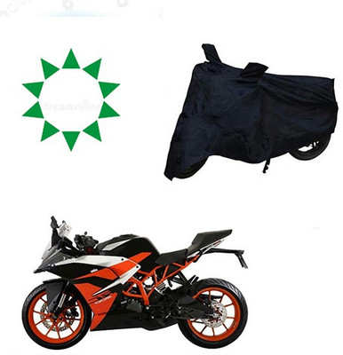HYBRIDS COLLECTION Waterproof Two Wheeler Cover for KTM(RC 200, Black)