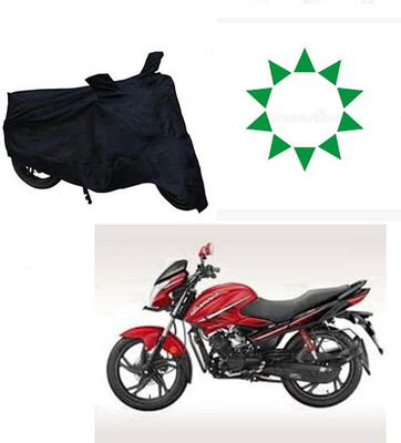 THE REAL ARV Waterproof Two Wheeler Cover for Hero(Glamour, Black)