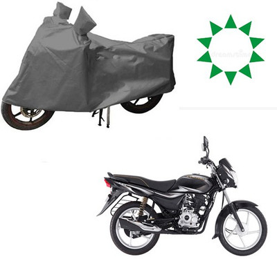 HYBRIDS COLLECTION Waterproof Two Wheeler Cover for Bajaj(Platina 100 DTS-i, Grey)