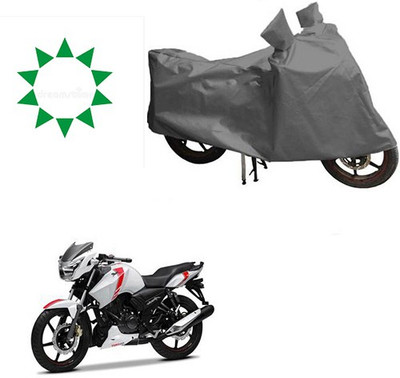 HYBRIDS COLLECTION Waterproof Two Wheeler Cover for TVS(Apache, Grey)